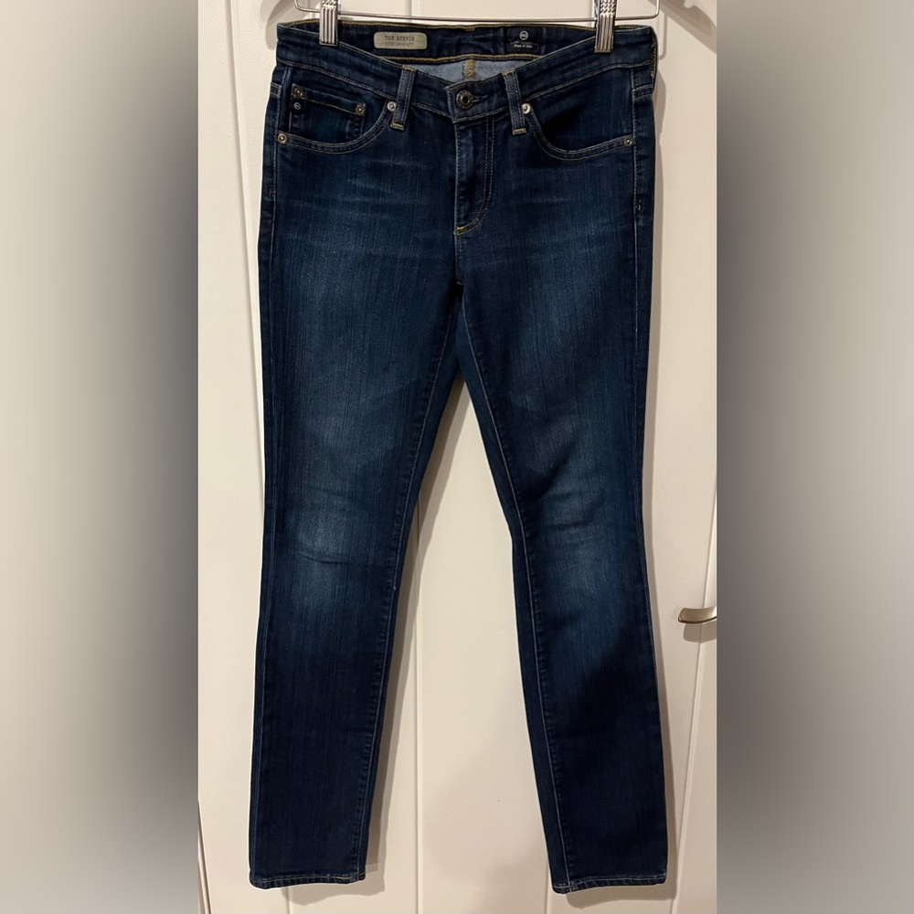 AG Adriano Goldschmied Women’s Denim Jeans The Stevie Slim Straight Size 26